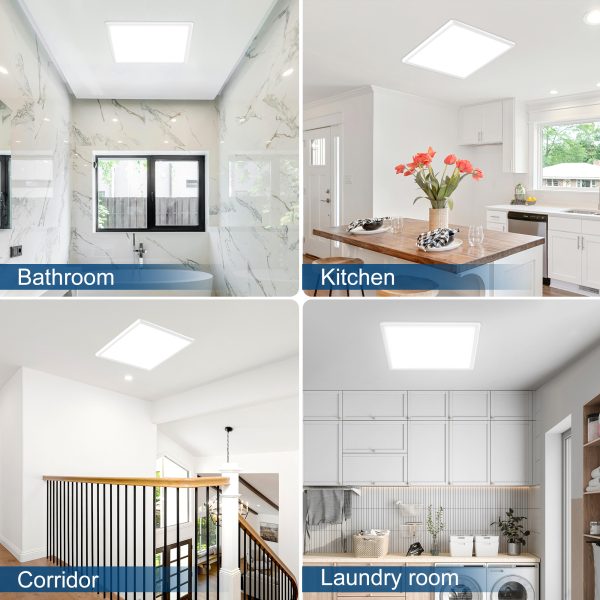 1.5-Sones 80-CFM Black Decorative Lighted Bathroom Ventilator fan