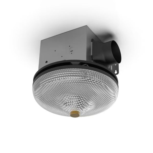 1.5-Sones 80-CFM Black Decorative Lighted Bathroom ventilator fan